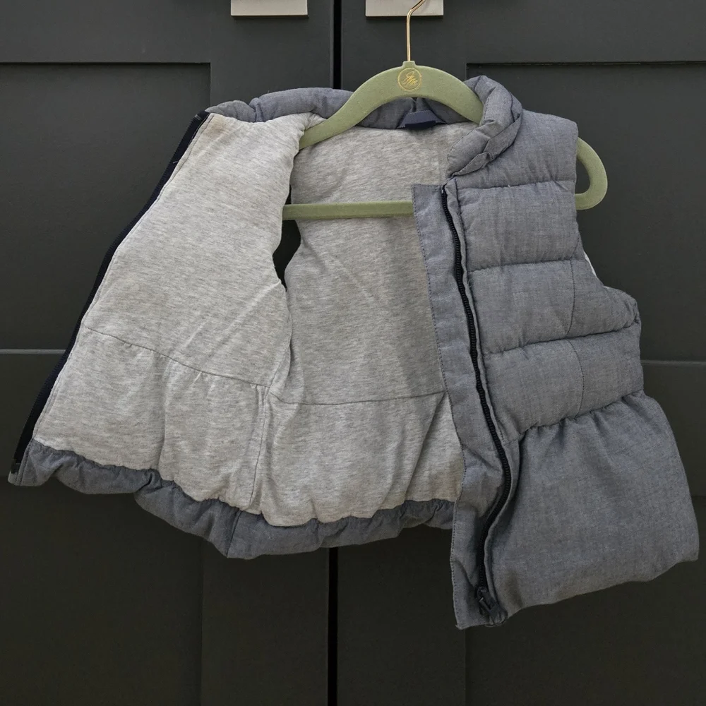 Baby GAP Chambray Puffer Vest